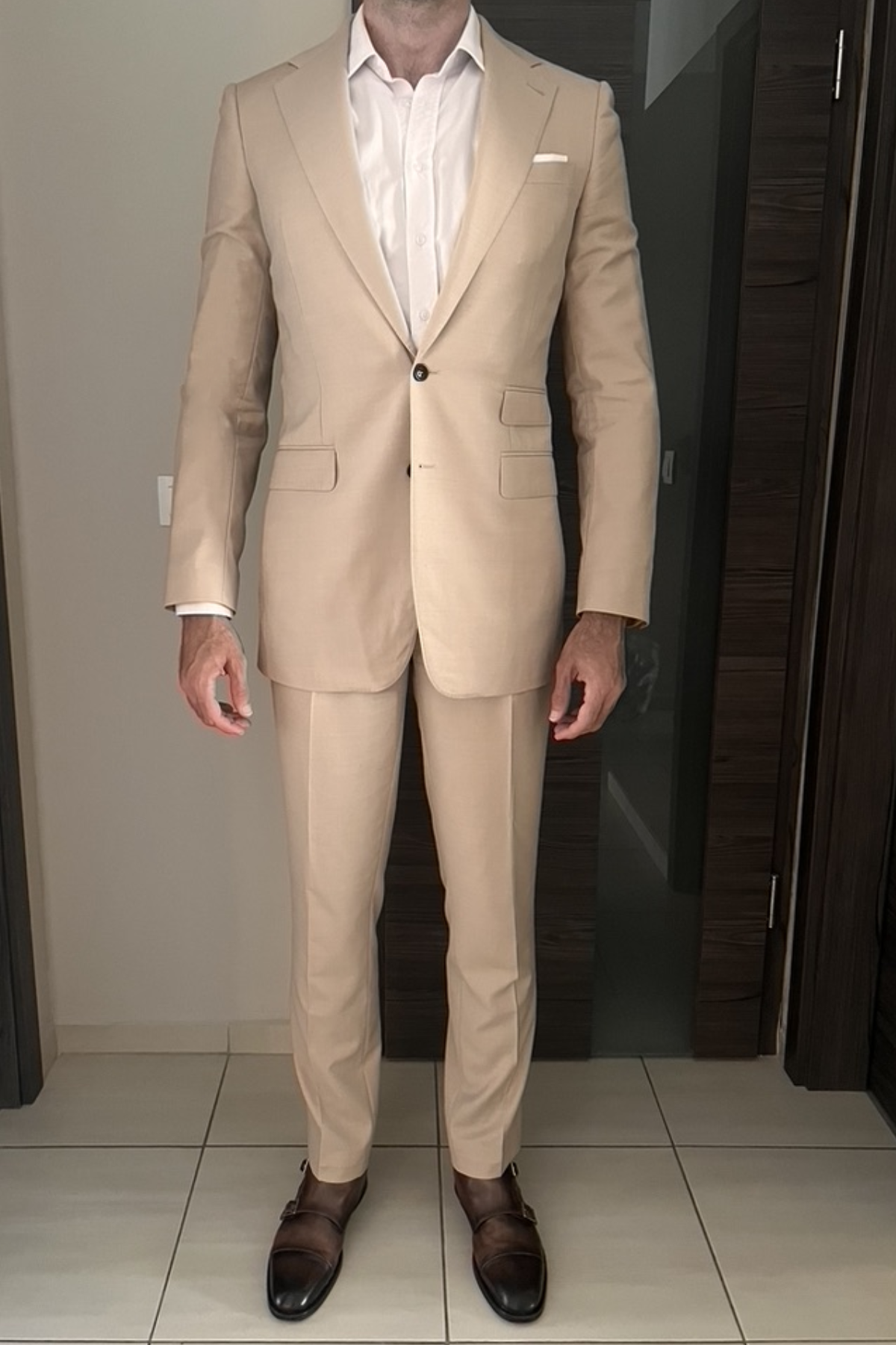 Matera Light Khaki Suit