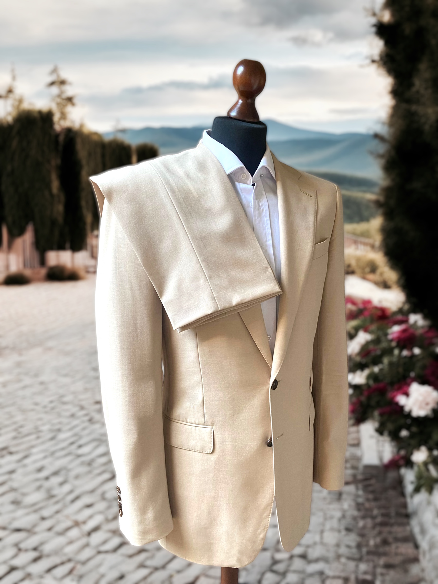 Matera Light Khaki Suit