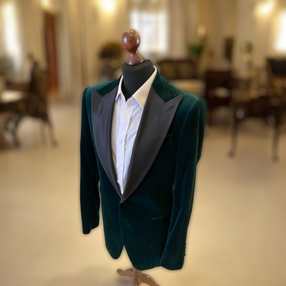 Kingsman Emerald Velvet Jacket