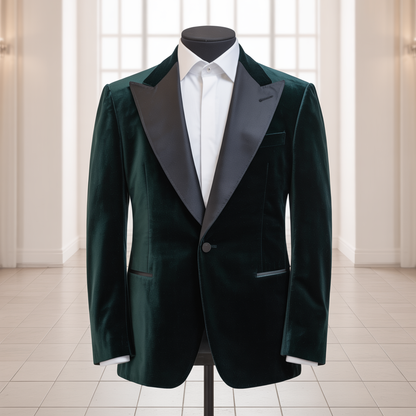 Kingsman Emerald Velvet Jacket